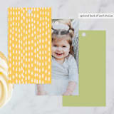 "Birthday Bus" - Children's Birthday Party Favor Tags in Sour Apple by Shiny Penny Studio - Back of Card Options