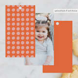 "a big one" - Children's Birthday Party Favor Tags in Bubble Gum by Jen Owens - Back of Card Options