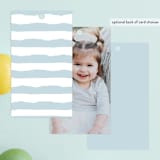 "Brushed Cake" - Children's Birthday Party Favor Tags in Sky by Oma N. Ramkhelawan - Back of Card Options