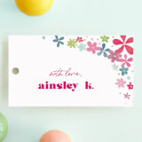 "Groovy Bash" - Children's Birthday Party Favor Tags in Magic Magenta by Ashley DeMeyere - Front