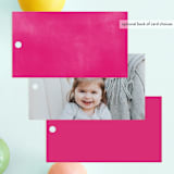"Groovy Bash" - Children's Birthday Party Favor Tags in Magic Magenta by Ashley DeMeyere - Back of Card Options