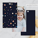 "animal masquerade" - Children's Birthday Party Favor Tags in Deep Sea by Anastasia Makarova - Back of Card Options