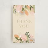 "Tulip Topper" - Children's Birthday Party Favor Tags in Peaches by Grace Kreinbrink - Front