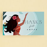 "Disney's Moana of Motunui" - Children's Birthday Party Favor Tags in Ocean by Ana de Sousa - Front