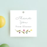"Disney Princess Party" - Children's Birthday Party Favor Tags in Silk by JeAnna Casper - Front