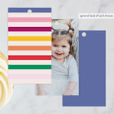 "Disney's Mickey Confetti" - Children's Birthday Party Favor Tags in Bold by Ellen Schlegelmilch - Back of Card Options