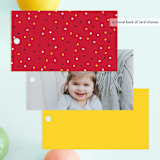 "Disney's Mickey Mouse Birthday Fun" - Children's Birthday Party Favor Tags in Sunshine by Julee London - Back of Card Options