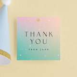 "Tiana from Disney's The Princess And The Frog" - Children's Birthday Party Favor Tags in Spearmint by Lori Wemple - Front