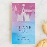 "Elsa and Anna from Disney's Frozen" - Children's Birthday Party Favor Tags in Twilight by Lori Wemple - Front