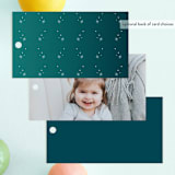 "Disney's Elsa It's A Magical Time" - Children's Birthday Party Favor Tags in Ice by Ana de Sousa - Back of Card Options