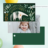 "Sloth jungle" - Children's Birthday Party Favor Tags in Jungle by Tati Abaurre - Back of Card Options