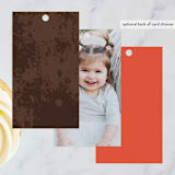 "Digging" - Children's Birthday Party Favor Tags in Dirt by Megan Cash - Back of Card Options