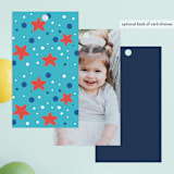"space age" - Children's Birthday Party Favor Tags in Midnight by peetie design - Back of Card Options
