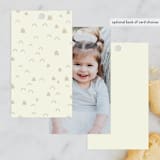 "Happy Elephant" - Children's Birthday Party Favor Tags in Pebble by Vera Lim - Back of Card Options