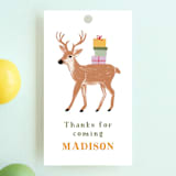 "woodland party animals" - Children's Birthday Party Favor Tags in Icing by Cass Loh - Front