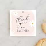 "Fairies" - Children's Birthday Party Favor Tags in Rose by Hudson meet Rose - Front