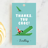 "Pool Party" - Children's Birthday Party Favor Tags in Fruit Punch by mo kelley - Front