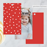 "Pool Party" - Children's Birthday Party Favor Tags in Fruit Punch by mo kelley - Back of Card Options
