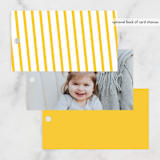 "party zone" - Children's Birthday Party Favor Tags in Lemon Drop by Nicole Senecal - Back of Card Options