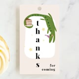 "PPParty" - Children's Birthday Party Favor Tags in Sand by samovilka - Front