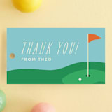 "happy birdie" - Children's Birthday Party Favor Tags in Emerald by Ellen Schlegelmilch - Front