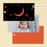 "Spooky Bat" - Children's Birthday Party Favor Tags in Hibiscus by Ani Somi - Back of Card Options