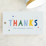 "One is So Fun" - Children's Birthday Party Favor Tags in Dino by Ashlee Townsend - Front