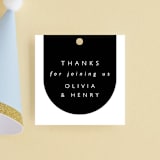 "Joint" - Children's Birthday Party Favor Tags in Ink by Hudson meet Rose - Front