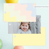"Bday Twins" - Children's Birthday Party Favor Tags in Creamsicle by Baumbirdy - Back of Card Options