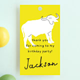 "modern safari party" - Children's Birthday Party Favor Tags in Sun by Phrosné Barwood - Front