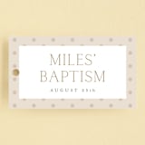 "Keepsake" - Children's Birthday Party Favor Tags in Linen by Robert and Stella - Front