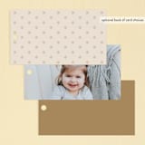 "Keepsake" - Children's Birthday Party Favor Tags in Linen by Robert and Stella - Back of Card Options