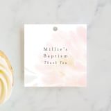 "Sweet Peony" - Children's Birthday Party Favor Tags in Peony by Nicoletta Savod - Front