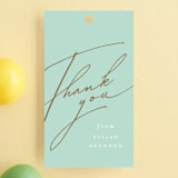 "Precious" - Children's Birthday Party Favor Tags in Cloud by Vera Lim - Front