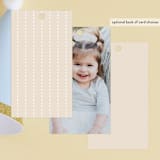 "Gilded cross" - Children's Birthday Party Favor Tags in Sand by Creo Study - Back of Card Options