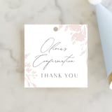 "blushed" - Children's Birthday Party Favor Tags in Peony by Nicoletta Savod - Front