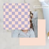 "Checked" - Children's Birthday Party Favor Tags in Bubblegum by Jenna Holcomb - Back of Card Options