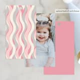 "party streamers" - Children's Birthday Party Favor Tags in Peony by Baumbirdy - Back of Card Options