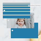 "Modern Mitzvah" - Children's Birthday Party Favor Tags in Sky by Creo Study - Back of Card Options