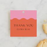 "Scallop" - Children's Birthday Party Favor Tags in Lollypop by Pati Cascino - Front