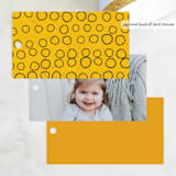 "Barnyard Parade" - Children's Birthday Party Favor Tags in Barn by Kimberly Morgan - Back of Card Options