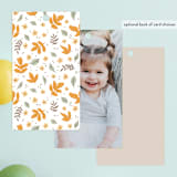 "pastel pumpkins" - Children's Birthday Party Favor Tags in Pudding by Cass Loh - Back of Card Options