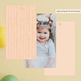 "Little Pumpkin" - Children's Birthday Party Favor Tags in Peach by Paper Sun Studio - Back of Card Options