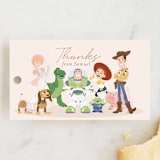 "Disney's and Pixar Toy Story Friends" - Children's Birthday Party Favor Tags in Taupe by Sabrin Deirani - Front