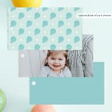 "Disney's Ariel Under The Sea" - Children's Birthday Party Favor Tags in Aquamarine by Sabrin Deirani - Back of Card Options