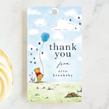 "Disney's Winnie the Pooh Many Birthday Adventures" - Children's Birthday Party Favor Tags in Hundred Acre Wood by Erin L. Wilson - Front