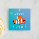 "Disney and Pixar's Nemo and Dory" - Children's Birthday Party Favor Tags in Sea by Lori Wemple - Front