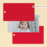 "Disney Simply Minnie Birthday" - Children's Birthday Party Favor Tags in Strawberry by Julee London - Back of Card Options