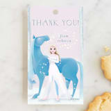 "Disney's Elsa and Nokk Magical Forest" - Children's Birthday Party Favor Tags in Dawn by Kim Thoa - Front