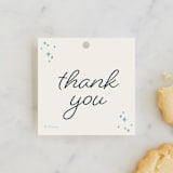 "Disney Cinderella Princess Dress" - Children's Birthday Party Favor Tags in Sky by Megan Cash - Front